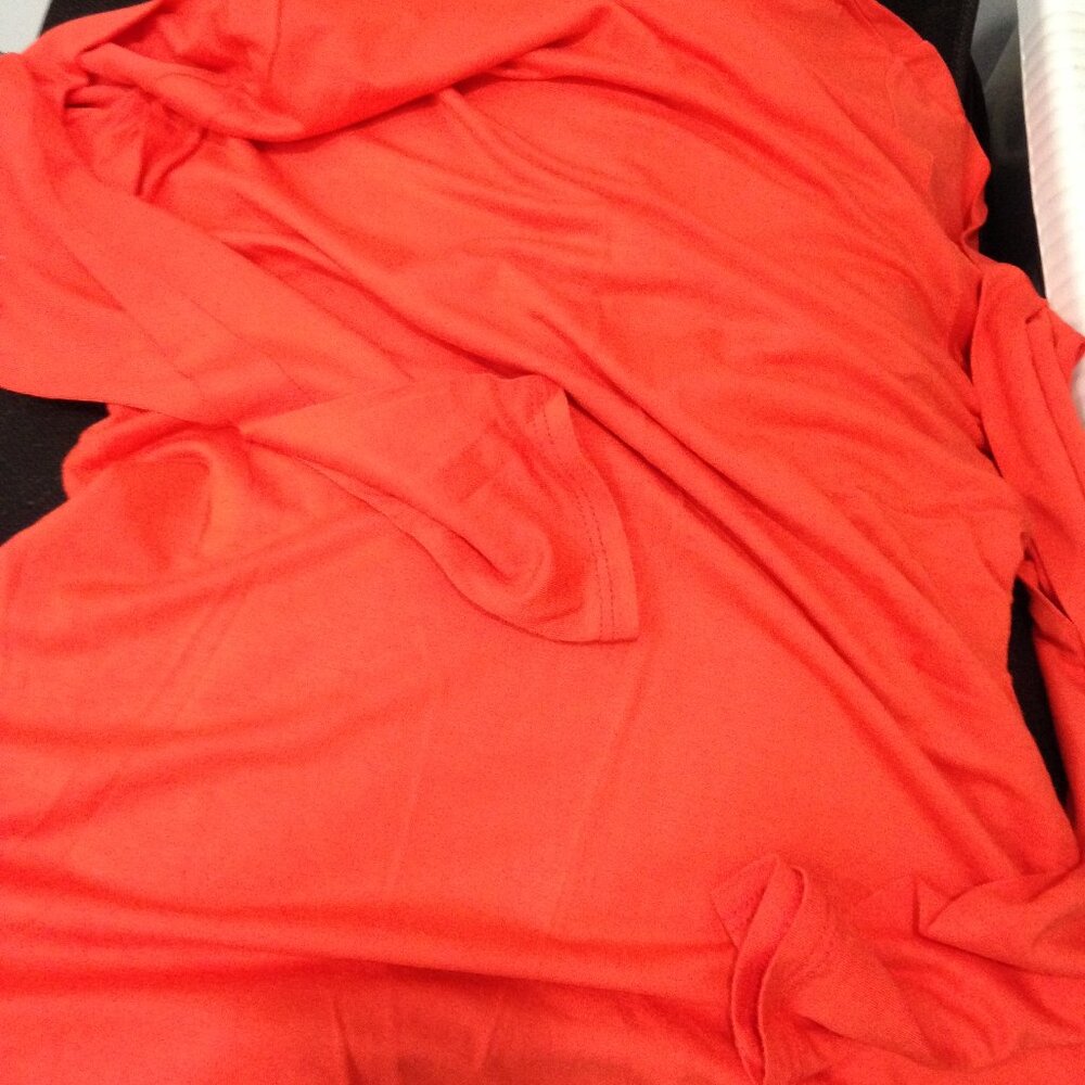 New Soft Bright Orange Turtle Neck Sweater/Blouse, Med